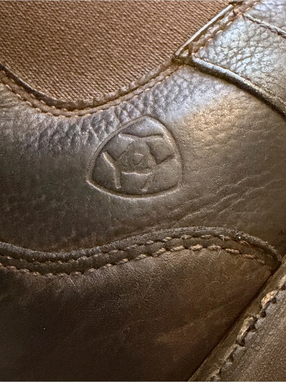 Ariat Men's Brown Leather Chelsea Ankle Boots 10.5D Waterproof Round Toe